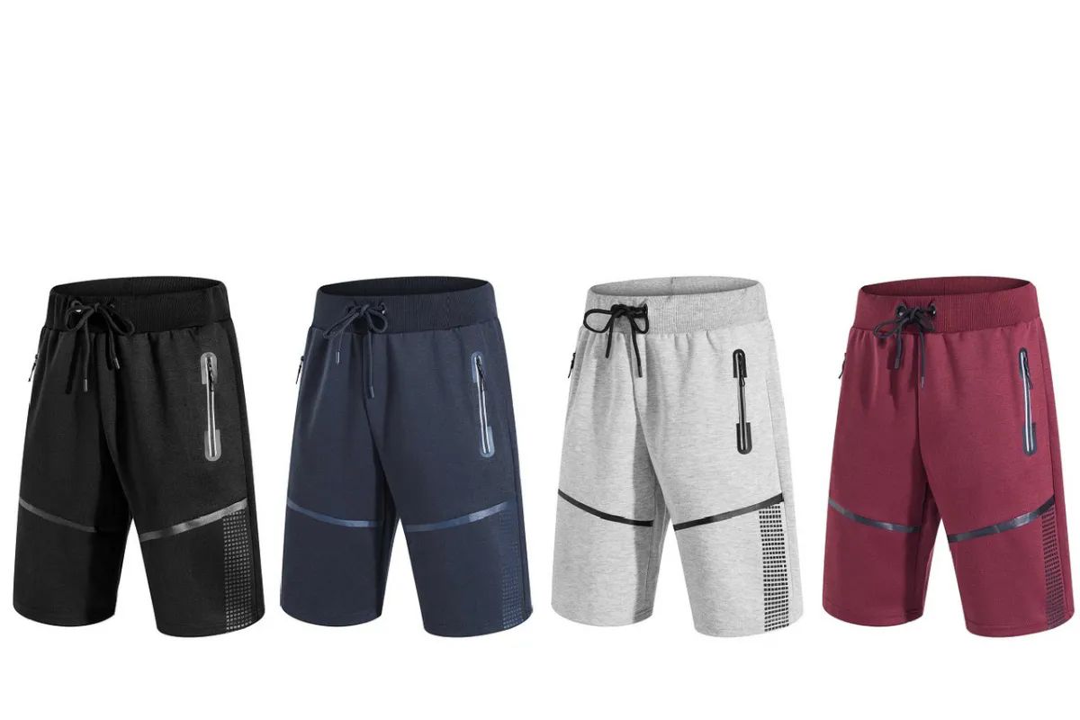 24 Wholesale Men's Cotton Active Shorts In Assorted Colors