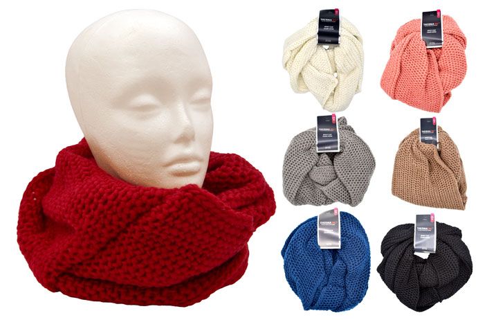 12 Pieces of Knit Infinity Scarf