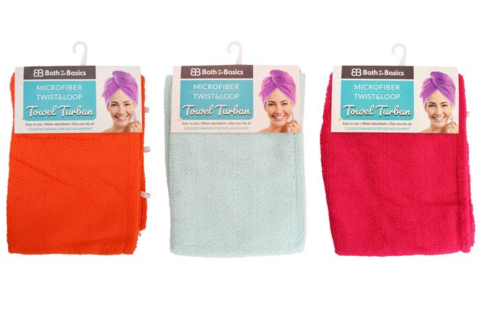 12 Pieces of Microfiber Turban Towel