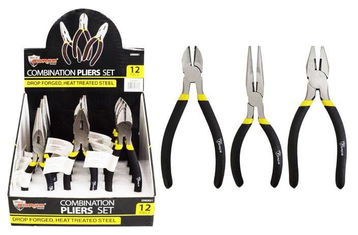 12 Sets Pliers (6") (assorted) - Pliers