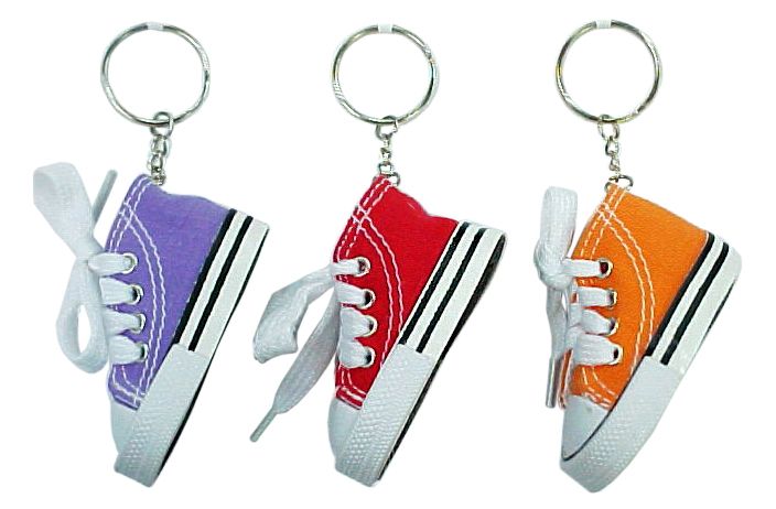 12 Wholesale Sneaker Keychain (solid Colors)