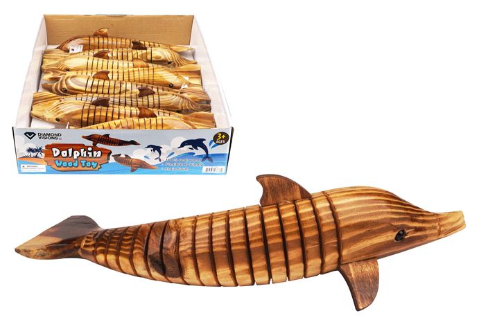 8 Pieces of Wooden Dolphin (14")