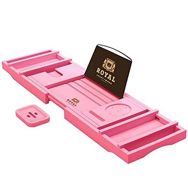 8 Wholesale Pink Bathtub Caddy Tray C/p 8