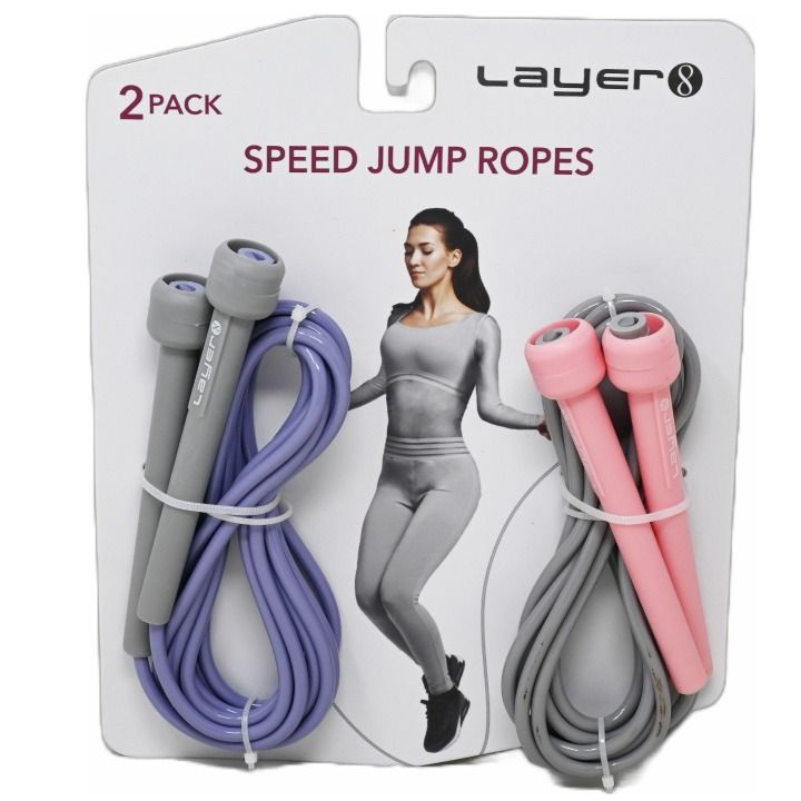 36 Wholesale 2pk Lavender/coral Speed Jump Rope C/p 36