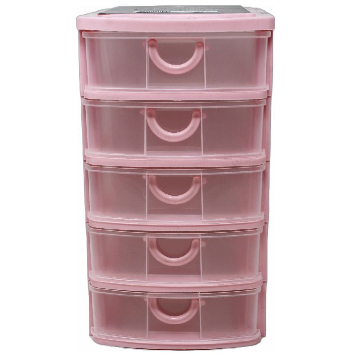 12 Pieces of London Fog 5-Drawer Pink Mini Organizer C/p 12