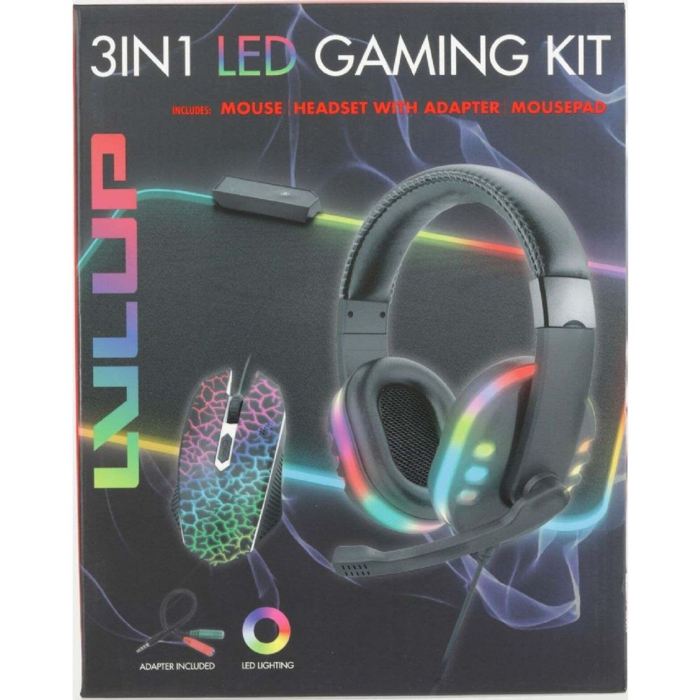 10 Pieces of 3pc Led Light Up Pro Gaming Kit C/p 10