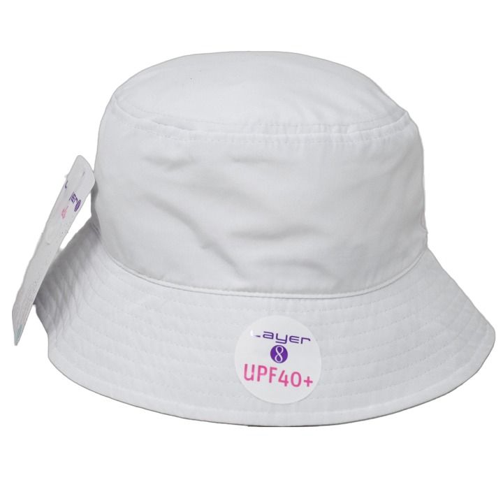 36 Wholesale 4-6x Girls Toddler White Bucket Hat C/p 36