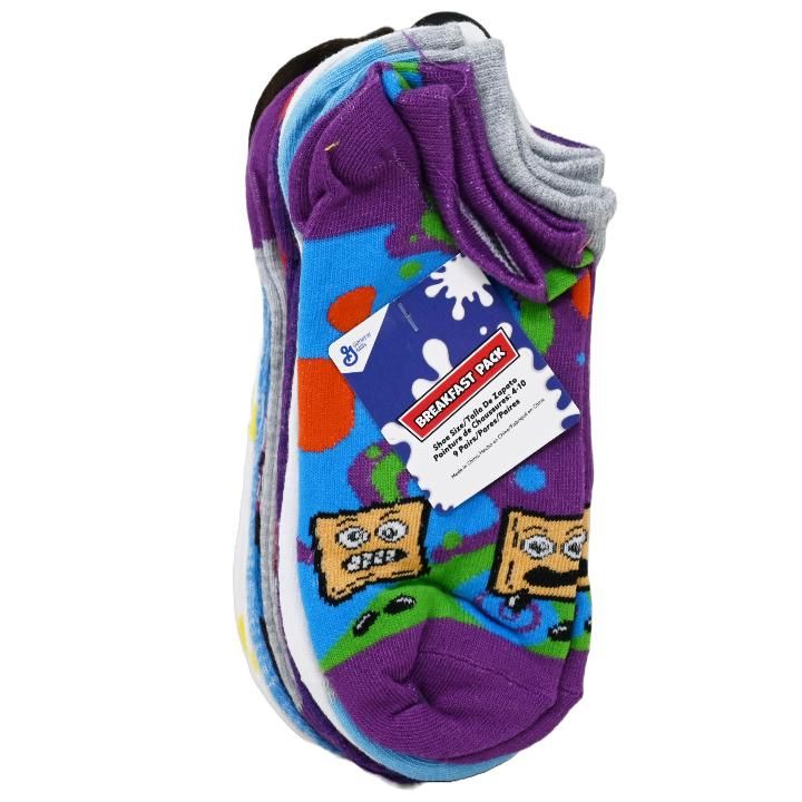 60 Pieces of 9pk General Mills CereaL-Lously Tasty Ns Socks Size 9-11 C/p 60