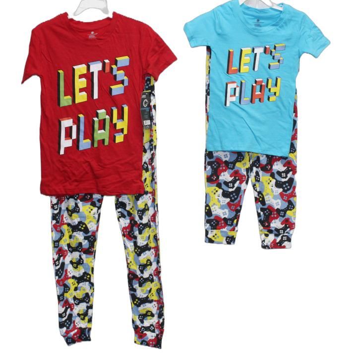 24 Pieces of 2pc Inlet's Play In Boys Sleep Set (2 Asst PrintS- Size: 4/5,6/7,8/10,12/14) C/p 24