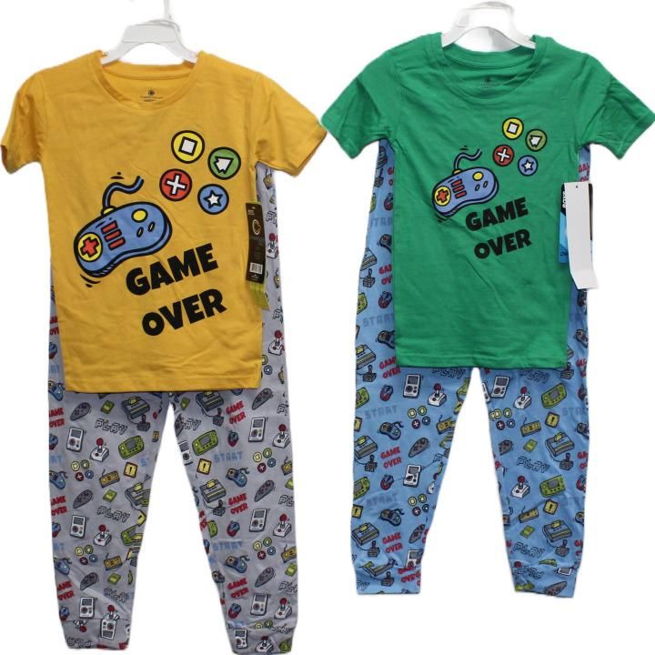24 Pieces of 2pc Ingame Over In Boys Sleep Set (2 Asst Prints -Size: 2t,3t,4t) C/p 24