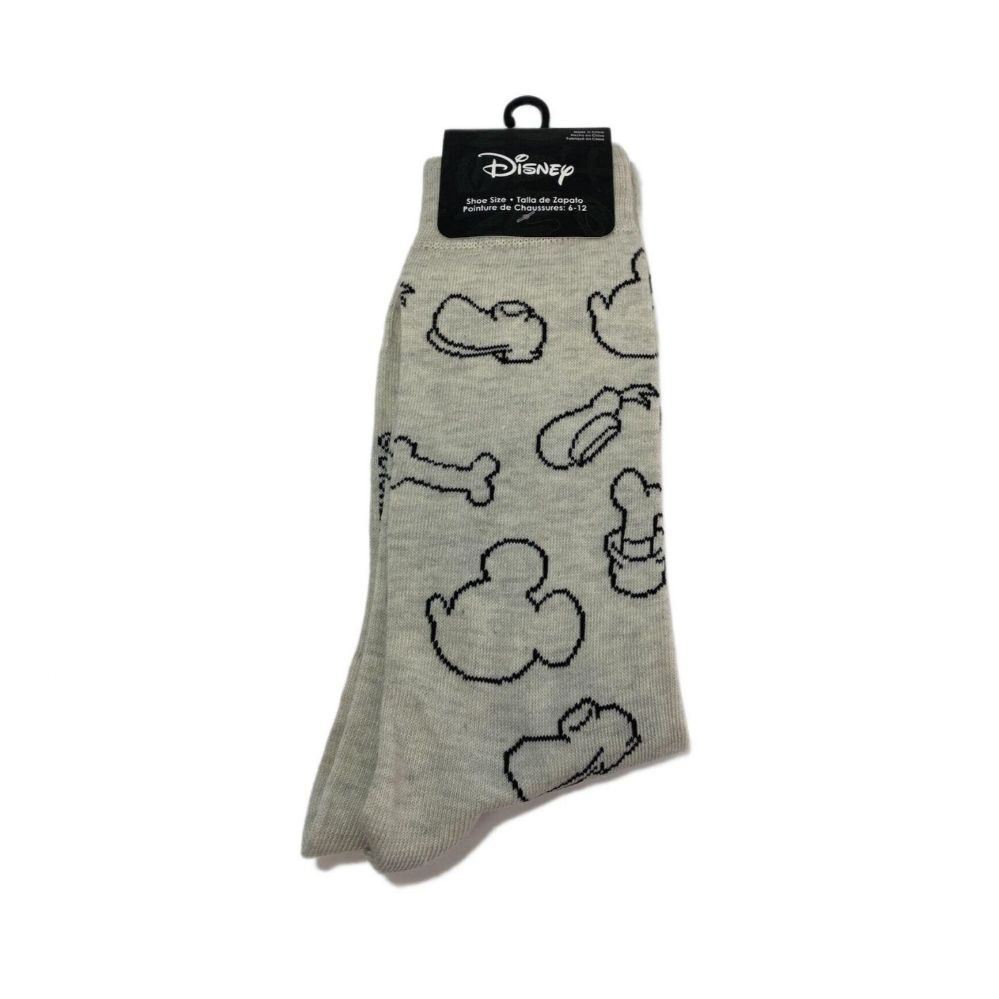 60 Pieces of 1pk Mickey Icon Toss Socks Size 10-13 C/p 60