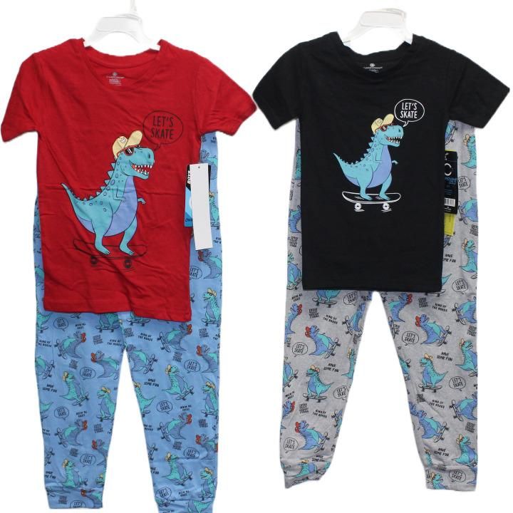 24 Pieces of 2pc Inlet's Skate In Boys Sleep Set (2 Asst Prints -Size: 2t,3t,4t) C/p 24