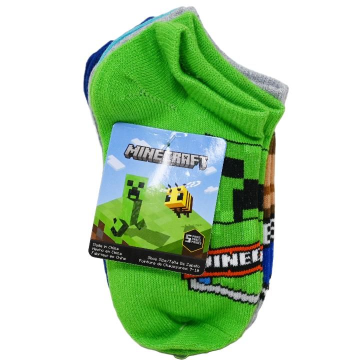 60 Pieces of 5pk Minecraft Badge Og Honor Ns Socks Size 4-6 C/p 60