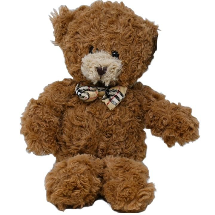 12 Wholesale 10.25 In Brown Plush Bear With Bow Tie C/p 12