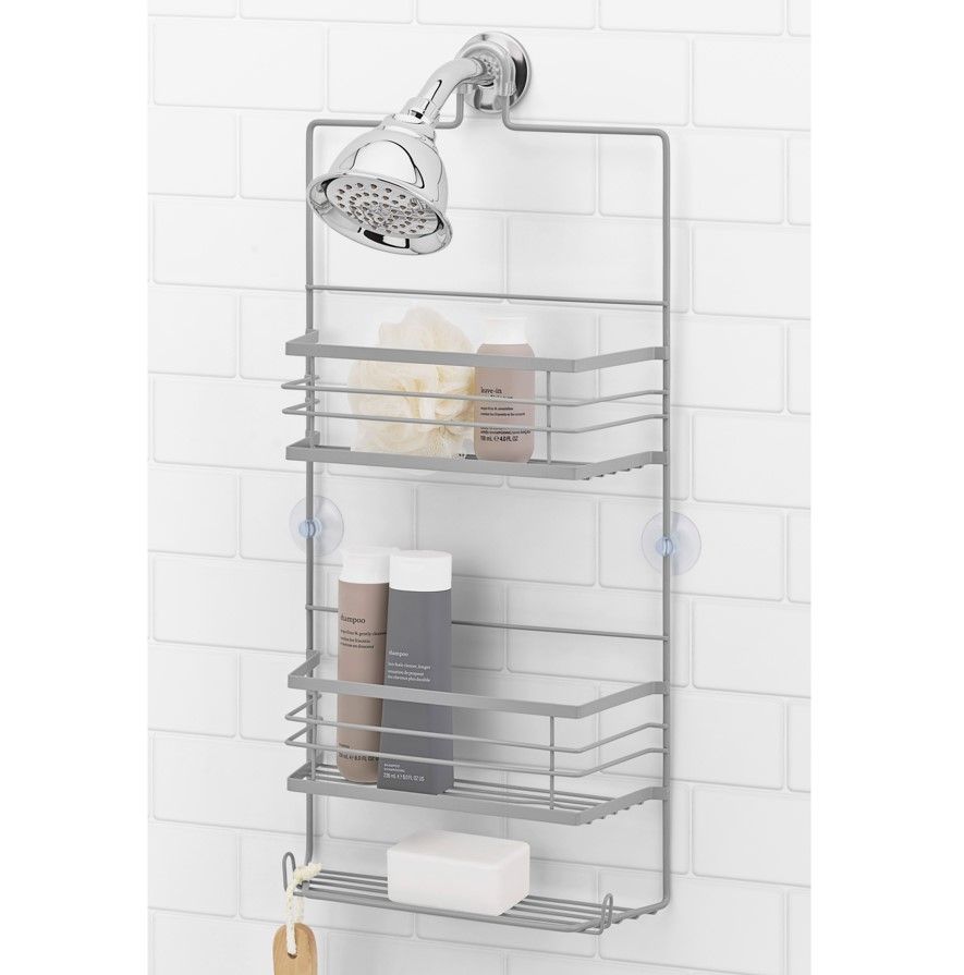 12 Pieces of 2.5 Tier Cool Gray Biltmore Shower Caddy C/p 12