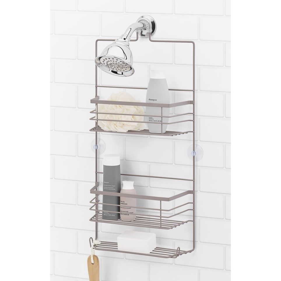 12 Pieces of 2.5 Tier Warm Gray Amesbury Shower Caddy C/p 12