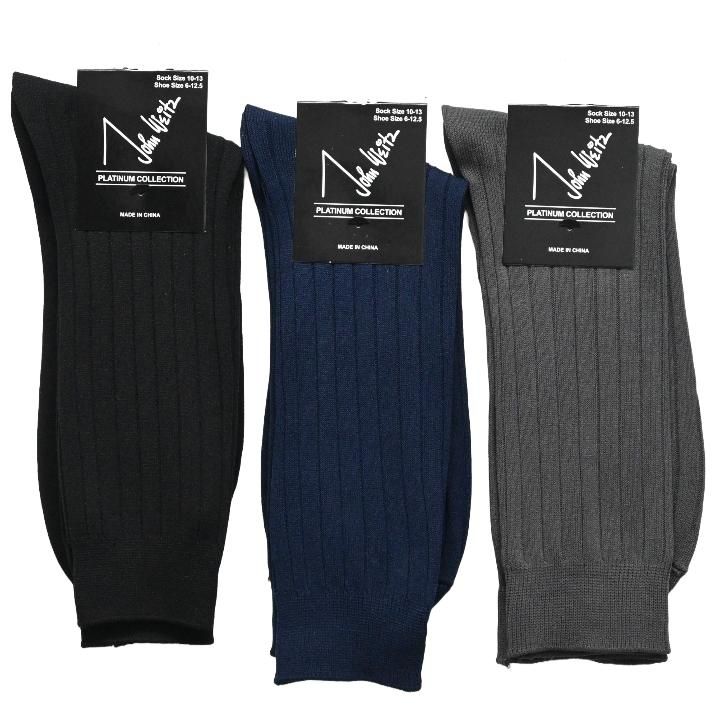 240 Pieces of 1pk Men's Solid Dress Socks 10-13 Size C/p 240