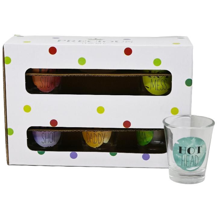 12 Pieces of 6pc 1.7oz Hot Shot Glass Set C/p 12