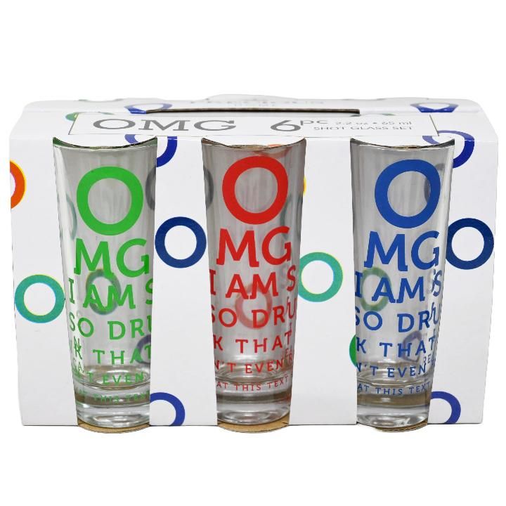 12 Pieces of 6pc 2.5oz Omg Tall Shot Glass Set C/p 12