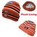 12 Pieces of Knitted PlusH-Lined Varsity Cuffed Hat [seal] Tennessee