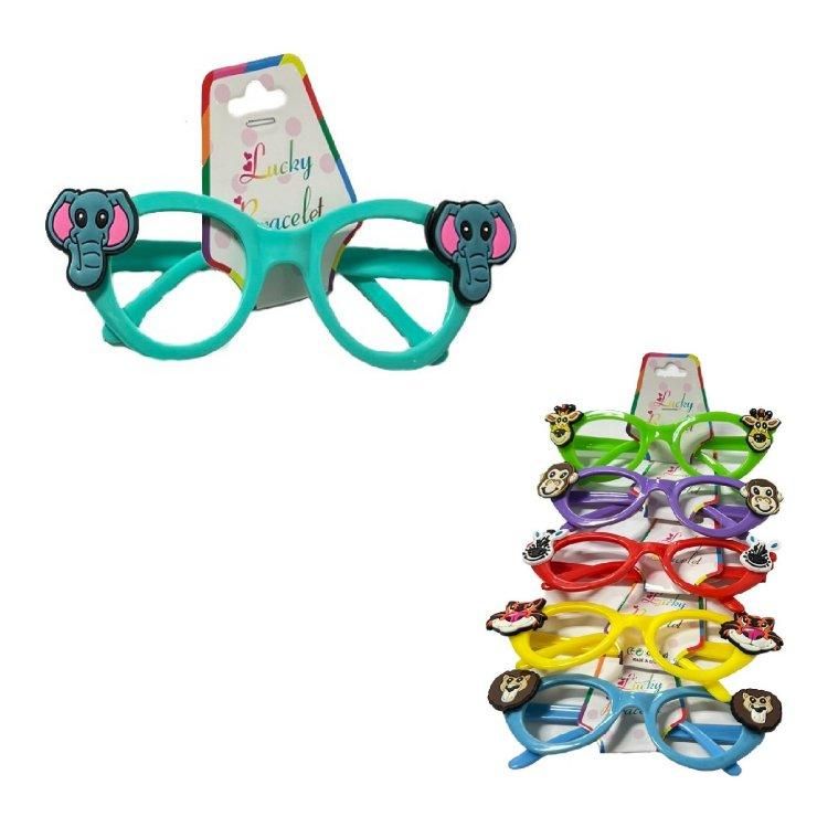 12 Wholesale Children's Novelty Party Glasses [animals]