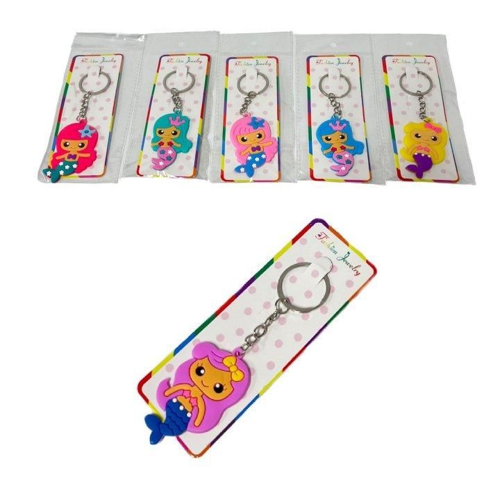 12 Pieces of Key Chain [silicone Mermaid]