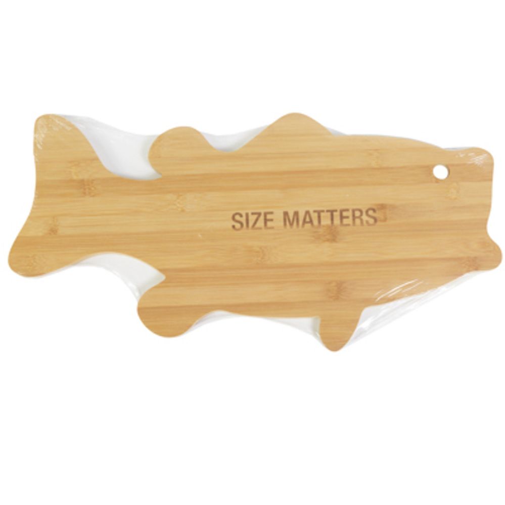 12 pieces of Charcuterie Board 22x9 Size Matters Bamboo Fish Shape