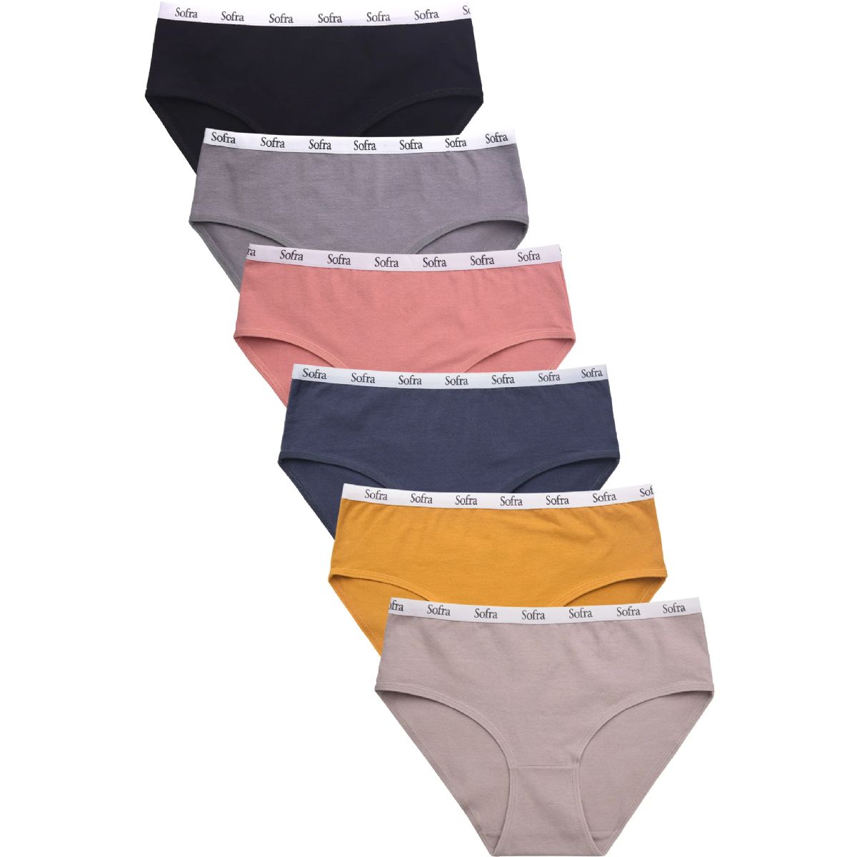 432 Pieces of Sofra Ladies Extended Cotton Bikini Panty