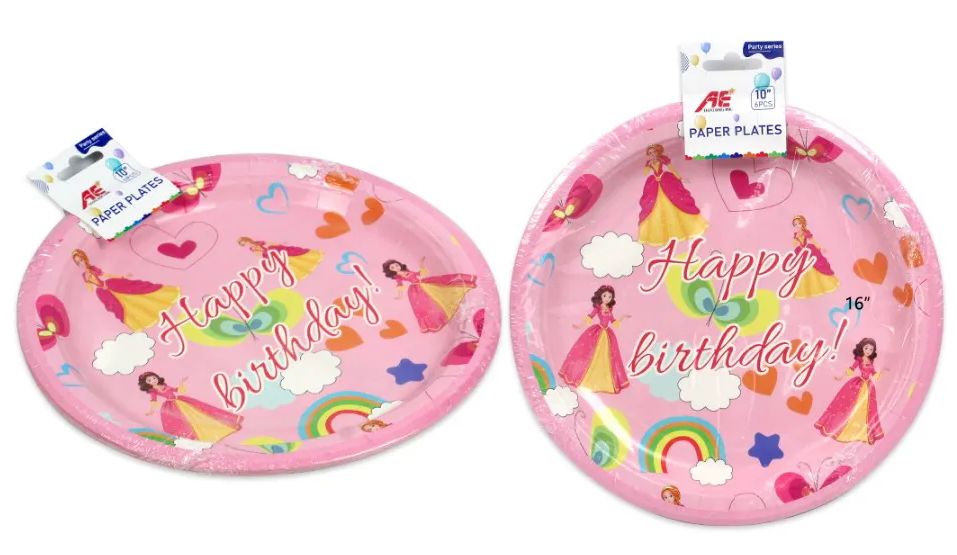 120 Pieces of 6pc Princess Party Paper Plate