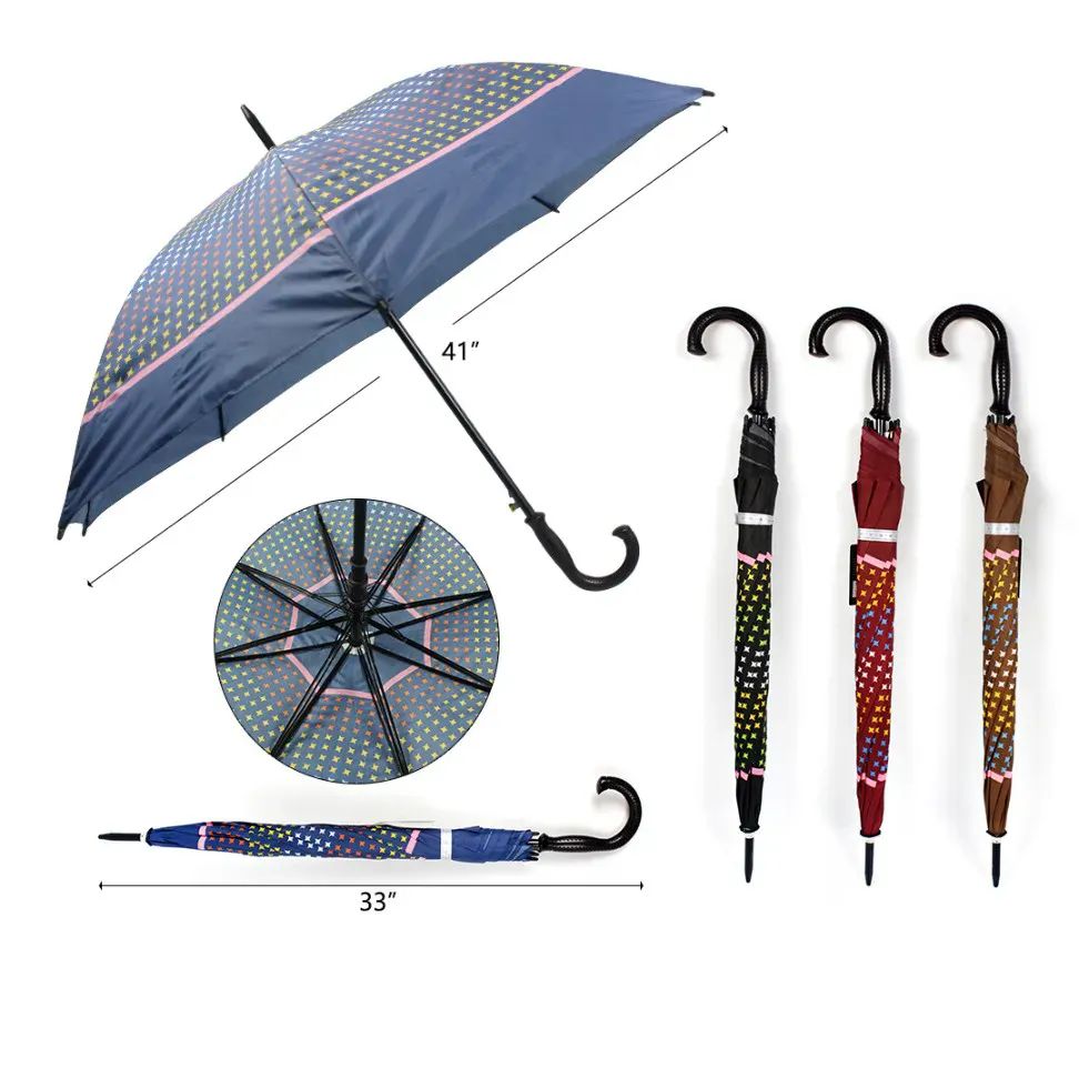 48 Pieces 41 Inch Umbrella Mixed Color - Umbrellas & Rain Gear