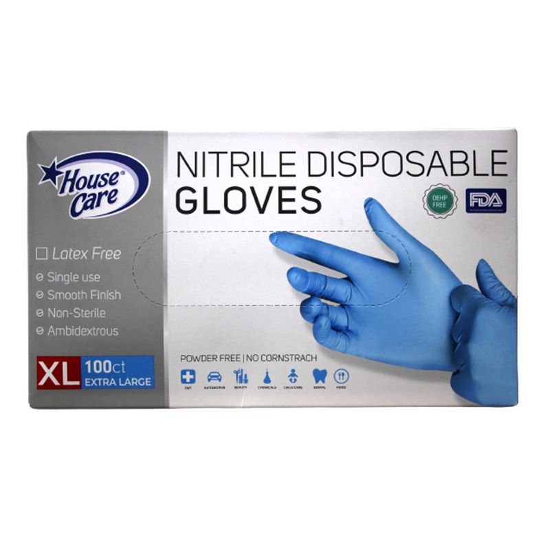 10 Pieces of 100pcs Nitrile Xl Disposable Gloves