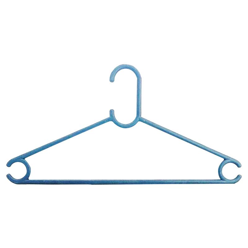 8 PACK BLACK PLASTIC CLOTHES HANGERS-16