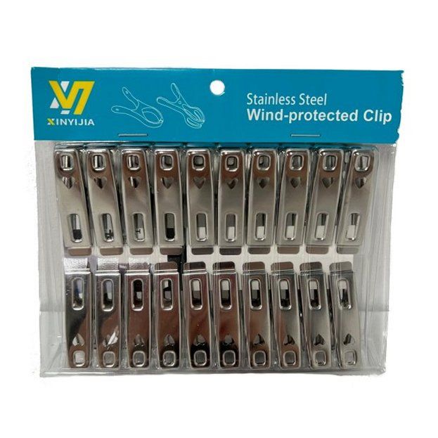 24 Packs of 20pc 2" Stainless Steel Clip