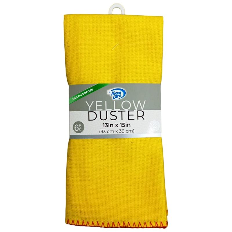 36 Pieces of 6pk Yellow Dusters 13" X 15"