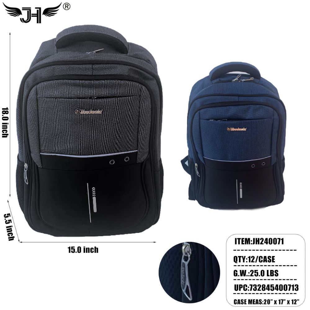 12 Pieces of Backpack - 2 Color Mix 19"
