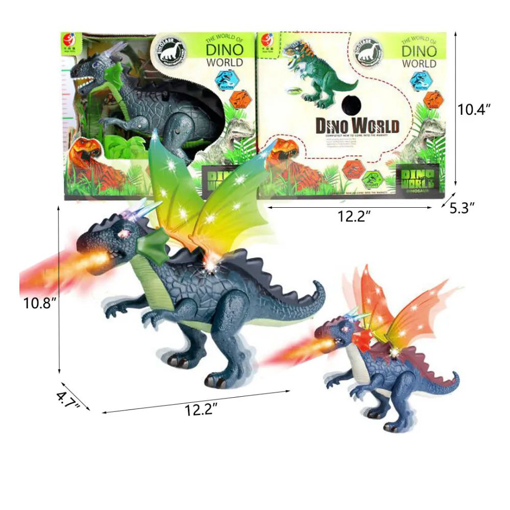 12 Pieces B/o Dinosaur Toy - Toy Sets