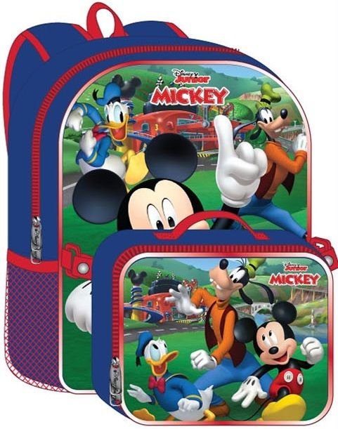 24 Pieces of Backpack W/ Lunch Box - 16" Mickey