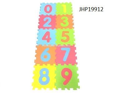 18 Pieces of 10ct Number Floor Mat 11.8"x11.8"x0.4"