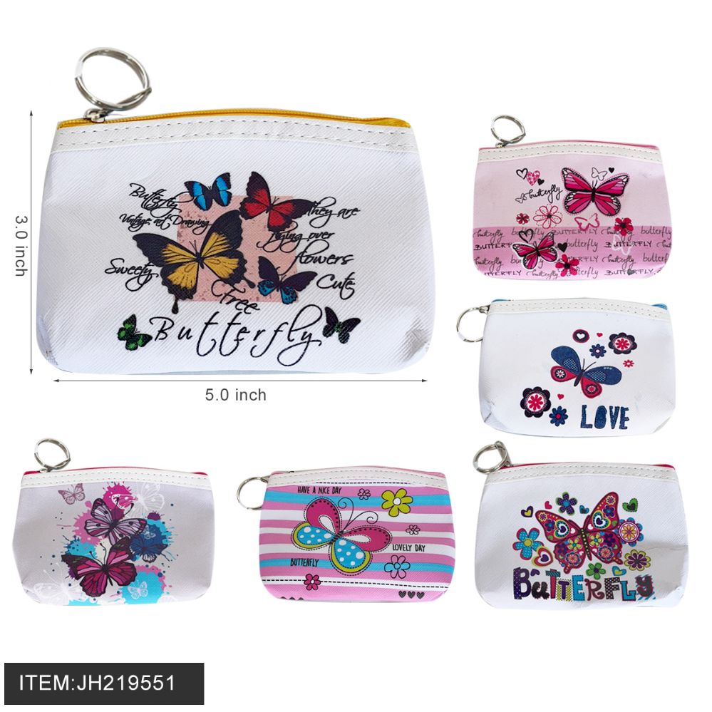 480 Pieces of Coin Purse - Butterfly Design 6 Styles Mix