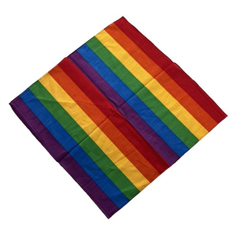 24 Pieces of Bandana - Wide Rainbow Stripes