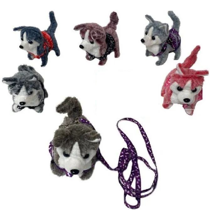 24 Pieces of Barking & Walking Dog With Harness (husky)