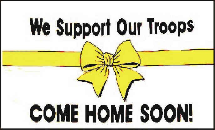 24 Pieces 3 X 5 Polyester Flag, We Support Our Troops - Come Home Soon, With Grommets - Flag