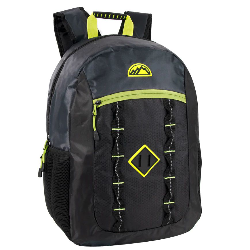 24 Pieces of 18 Inch Premium Double Daisy Chain Backpack - Black