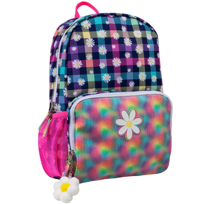 24 Pieces of 17 Inch Daisy Backpack With Side Mesh Pockets