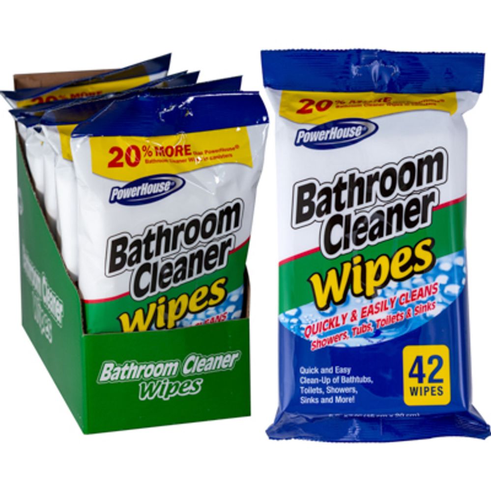 16 Pieces of Wipes 42ct Bathroom Cleaner 2-8pc Pdq Powerhouse
