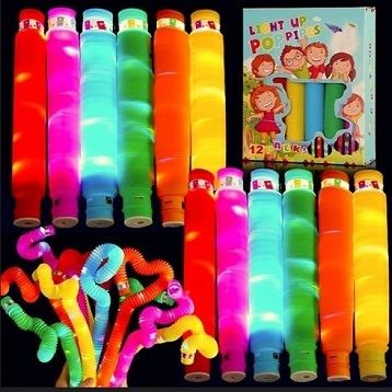 24 Pieces of LighT-Up Pop Tube Party Favor
