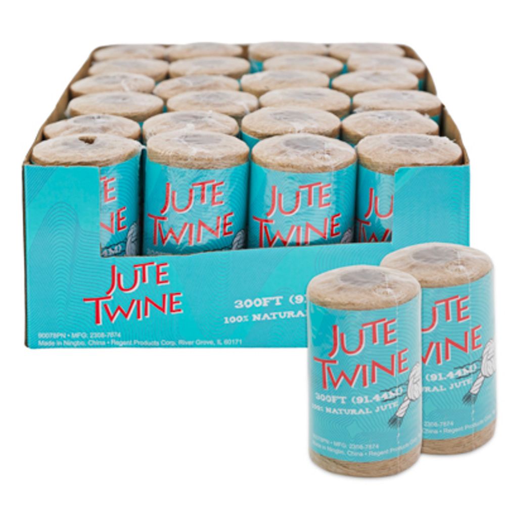 24 Wholesale Jute Twine 300ft In 24pc Pdq Ea Shrink W/label WSD