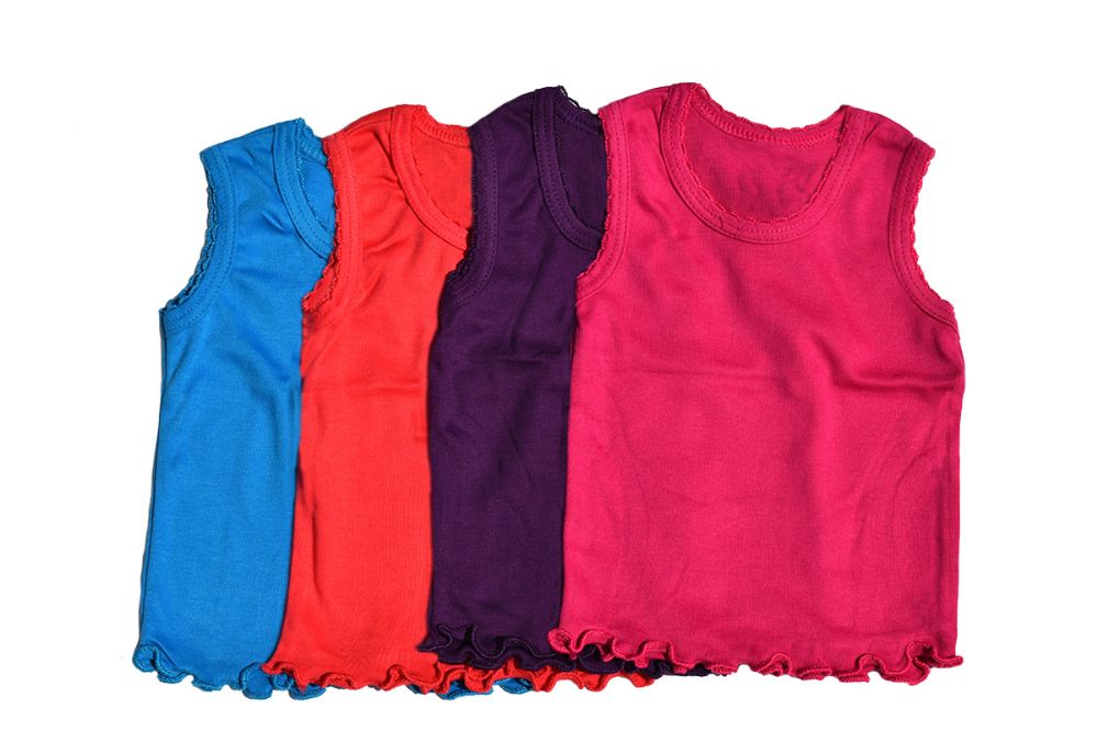 300 Pieces of Girl's Colored (purple, Blue, Pink, Red) Tank Top (8-12)