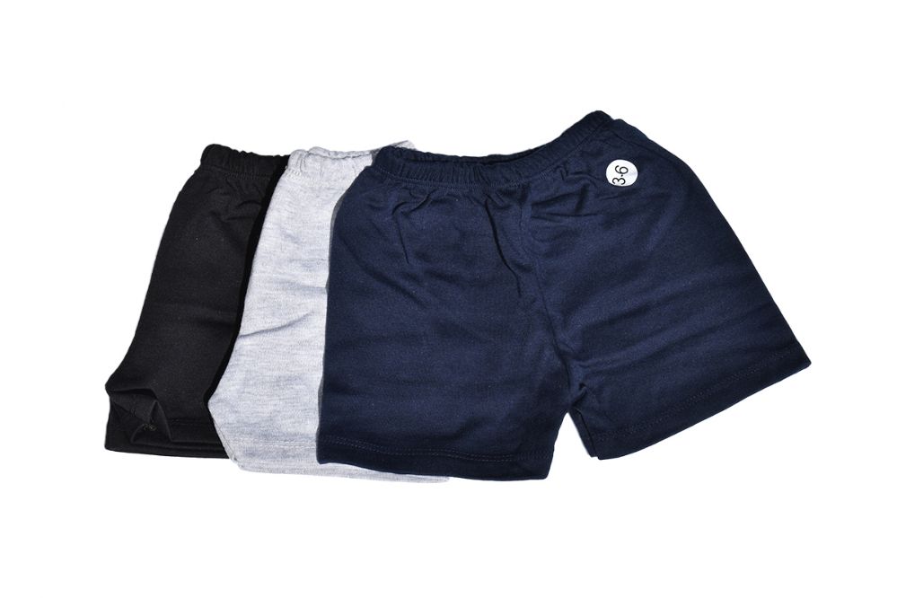 300 Pieces Boy's Colored (black, Gray, Navy) Shorts (0-9) - Baby Apparel