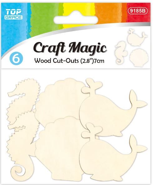 24 Pieces Wooden Sea - Craft Kits